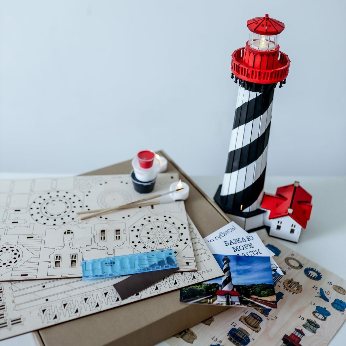 St. Augustine Lighthouse (Florida, USA), prefabricated wooden model