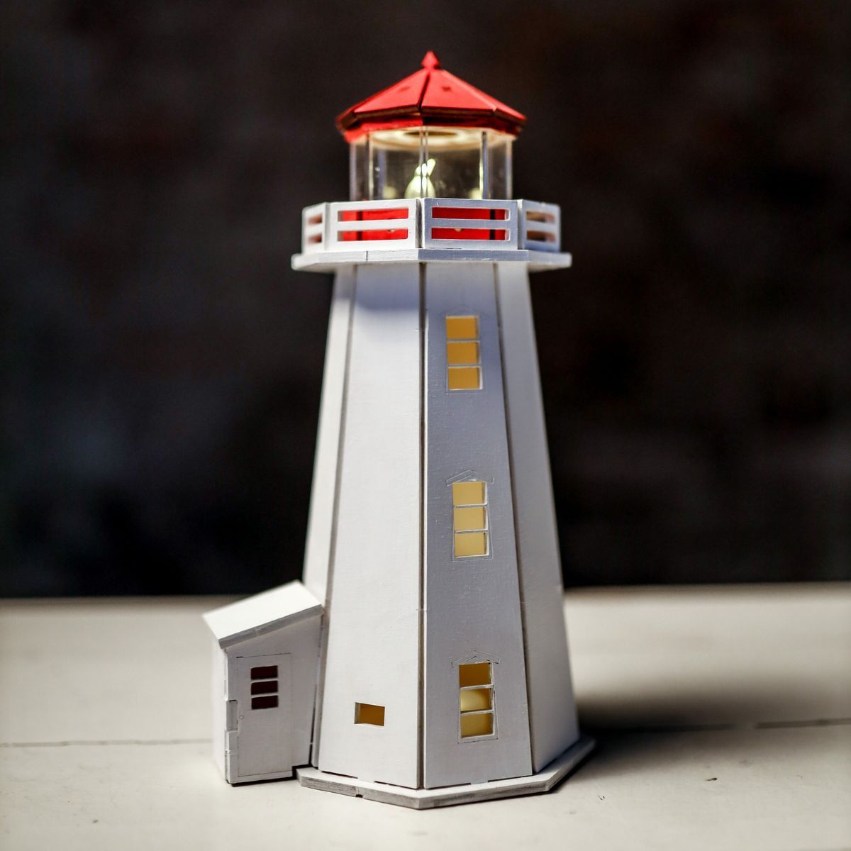 Peggy's Cove Lighthouse (Canada), prefabricated wooden model