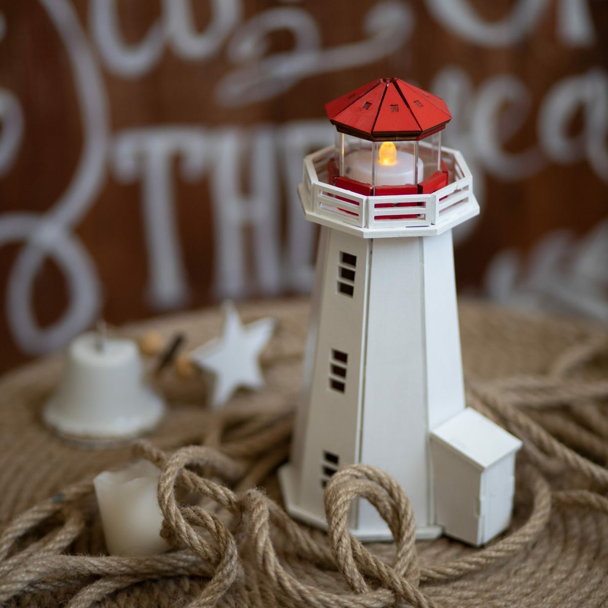 Peggy's Cove Lighthouse (Canada), prefabricated wooden model
