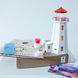 Peggy's Cove Lighthouse (Canada), prefabricated wooden model