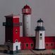 Lighthouse on Zmiiniy Island with an extension (Ukraine), prefabricated wooden model