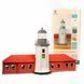 Lighthouse on Zmiiniy Island with an extension (Ukraine), prefabricated wooden model