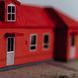 Lighthouse on Zmiiniy Island with an extension (Ukraine), prefabricated wooden model