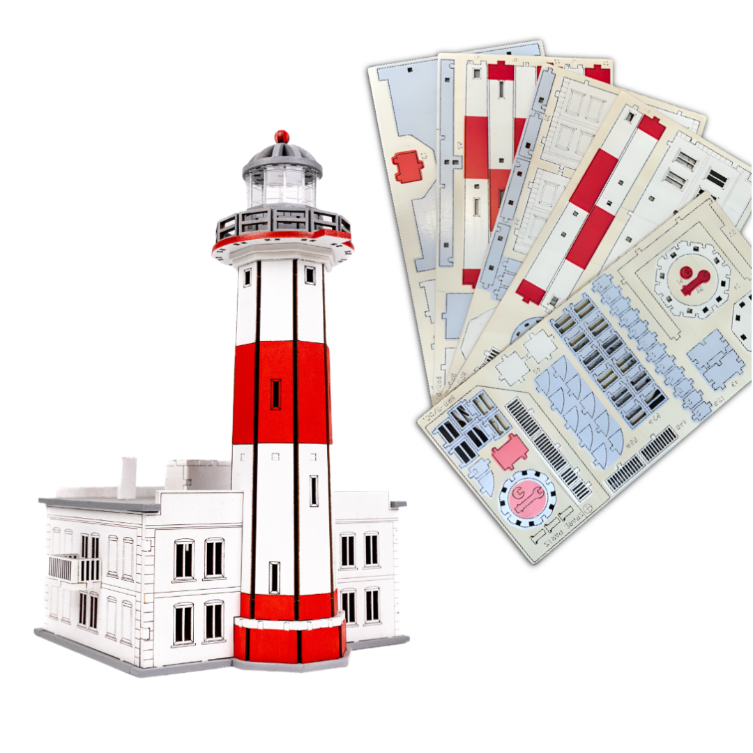 Lower Berdyansk Lighthouse (Ukraine), prefabricated wooden model