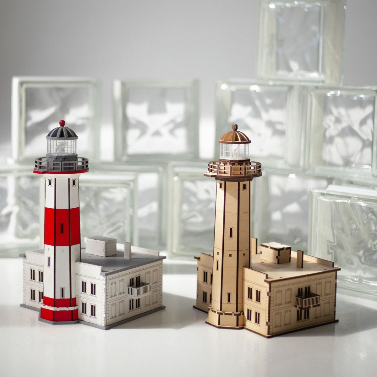 Lower Berdyansk Lighthouse (Ukraine), prefabricated wooden model