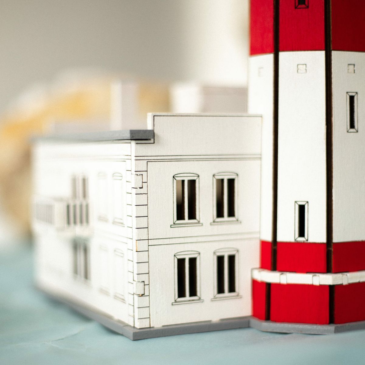 Lower Berdyansk Lighthouse (Ukraine), prefabricated wooden model
