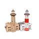 Lower Berdyansk Lighthouse (Ukraine), prefabricated wooden model